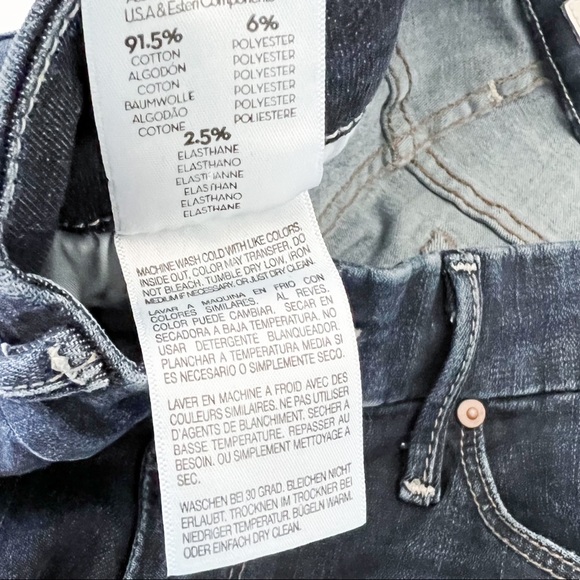 Mother Jeans The Looker Ankle Fray in All Work Paint Splatter Skinny - Picture 9 of 11